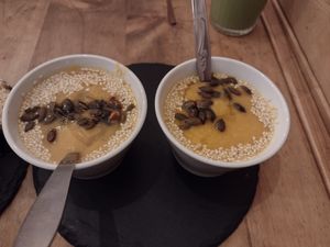 Soup starter at Las Vegan in Lisbon