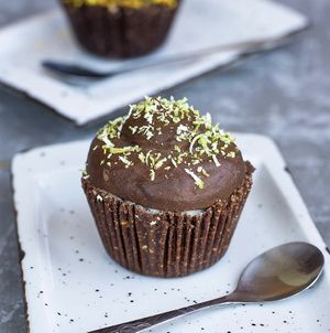Chocolate lemon cupcake 🍋  at Ćao Šećeru in Belgrade