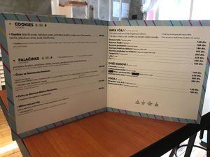 Menu - Last Page at Ćao Šećeru in Belgrade