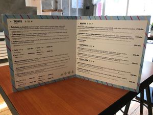 Menu Options at Ćao Šećeru in Belgrade