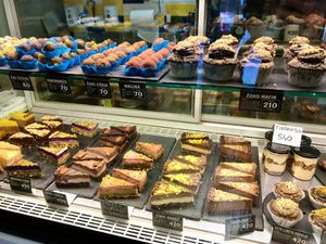 A robust vegan selection of treats. at Ćao Šećeru in Belgrade