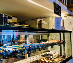 Display case. at Ćao Šećeru in Belgrade