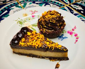 Chocolate orange cake and muffin. at Ćao Šećeru in Belgrade