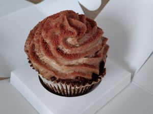 Hard to describe this cupcake. It was good though at Ćao Šećeru in Belgrade