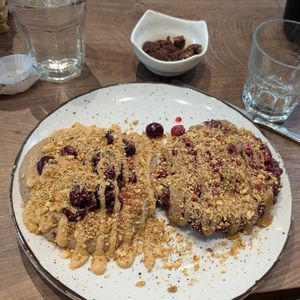 Delicious pancakes made fresh to order at Ćao Šećeru in Belgrade