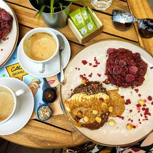 Pancakes and balls at Ćao Šećeru in Belgrade
