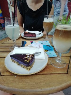 The blackberry cake is awesome! at Ćao Šećeru in Belgrade