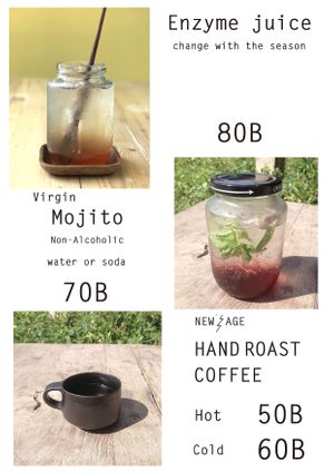 All the ingredients are from Chiang Mai. at Neo Shokudo in Chiang Mai