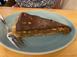 Snickers cake - also yummy!   at la petite graine in Limoges