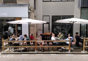 Terrace Seats at la petite graine in Limoges