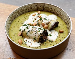 Today's plate: aubergine cannelloni at la petite graine in Limoges