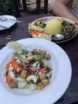 vegan protein salad and buddha bowl  at Rest Point Cafe in Pokhara