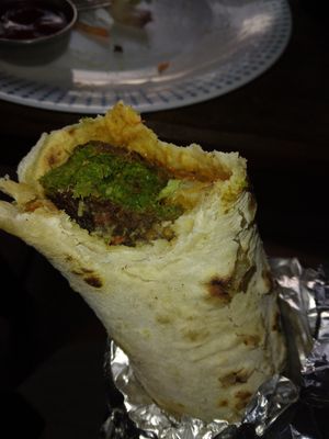 Falafel Wrap!!! at Rest Point Cafe in Pokhara