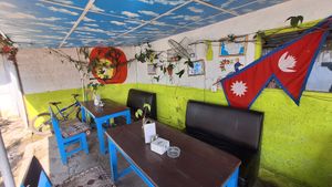  at Rest Point Cafe in Pokhara