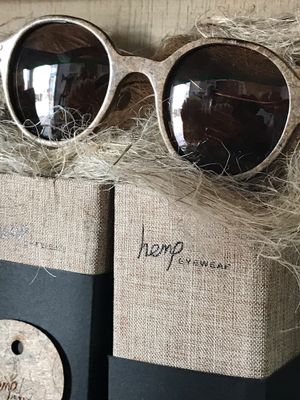 Hemp glasses at Wave 269 in Ericeira
