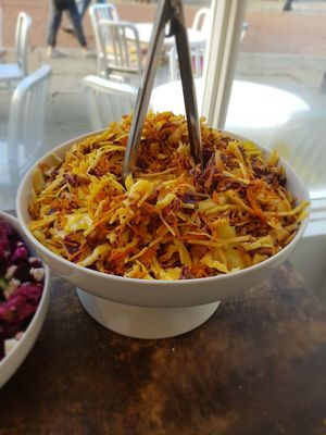 Asian raw slaw at LUCKES in Chichester