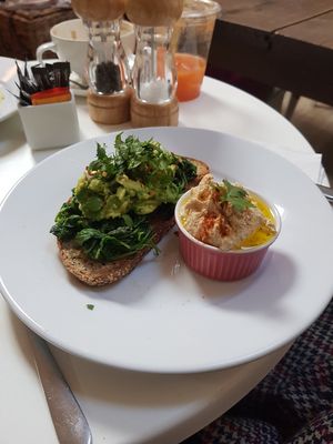Vegan breakfast at LUCKES in Chichester
