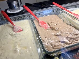 sauces  at Wonder Waffel in Aachen