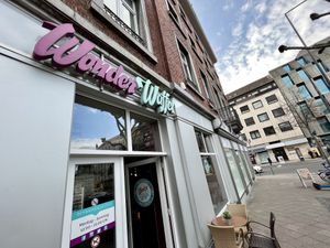 store front  at Wonder Waffel in Aachen