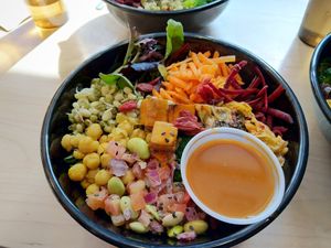 Asian fusion bowl at Copper Branch in Markham