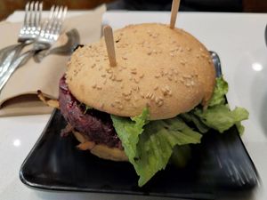 Copper burger at Copper Branch in Markham