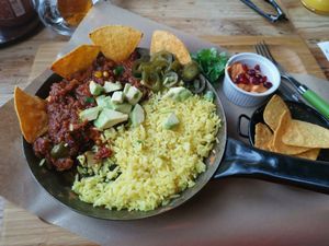 Chili sin carne at Vege Love in Warsaw