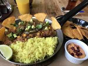 Chili sin carne at Vege Love in Warsaw