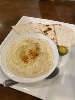 Hummus served with warm bread   at Persian Palate - Mango Square in Cebu