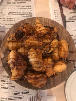 Berenjenas con miel de caña at Gloria Bendita in Malaga