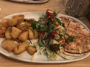 impossible kebap at Wursthall in San Mateo