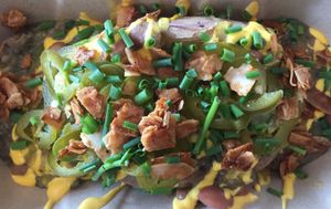 The "Mona Lisa" Signature Potato at Papas Hot Potatoes in Seattle