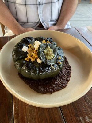 Calabaza local - squash stew  at Humo in Tulum