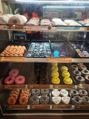 Donuts mostly $2 each at Dunkin' - HarbourFront Centre in Central Singapore