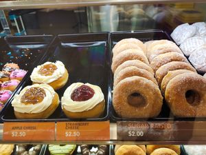 Donuts mostly $2 each at Dunkin' - HarbourFront Centre in Central Singapore
