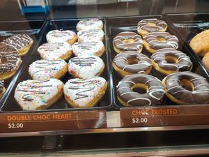 Donuts mostly $2 each at Dunkin' - HarbourFront Centre in Central Singapore