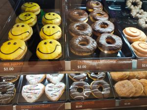 Donuts mostly $2 each at Dunkin' - HarbourFront Centre in Central Singapore