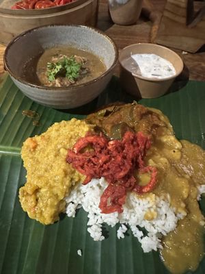 INCREDIBLE vegan curry  at Mudra in Ubud