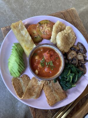 ubudian breakfast - wouldn’t recommend   at Mudra in Ubud