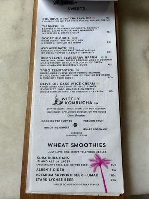 Menu July  at Mudra in Ubud