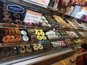 Assorted donuts available at Dunkin' - Northpoint City in North Singapore