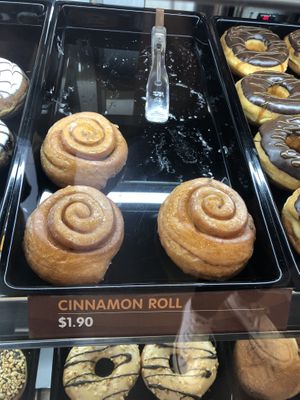 vegan flavour - cinnamon roll $1.90 at Dunkin' - Waterway Point in Northeast Singapore