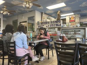 Dining  at Veggie Life Restaurant in South El Monte