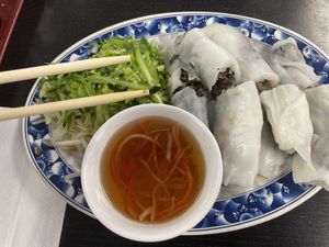 Rice rolls  at Veggie Life Restaurant in South El Monte