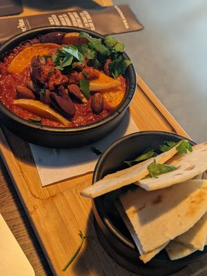 Veggie stew with flatbread at Anne&Max - Zeeburg  in Amsterdam