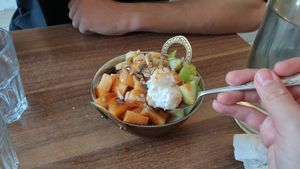 tapioca bowl!! o(≧▽≦)o	 at Shakti in Beer Sheva