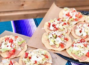 Vegetarian tostadas at LiTo Mexican Food in Paris