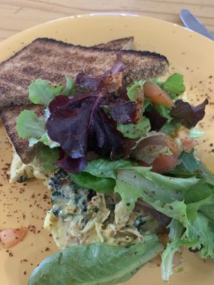 Vegan Farmers Omelette at People's Cafe in Berkeley
