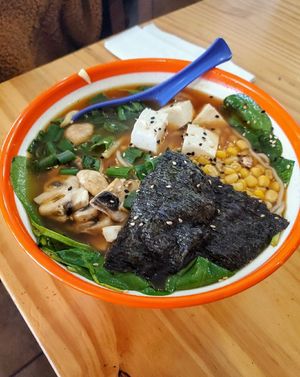 Vegan ramen at People's Cafe in Berkeley