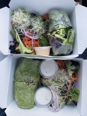 The GTB in rice paper wrap at Nature's Health Food and Cafe in Palm Springs