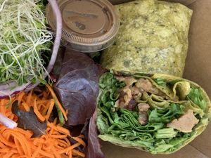 Chicken Wrap at Nature's Health Food and Cafe in Palm Springs